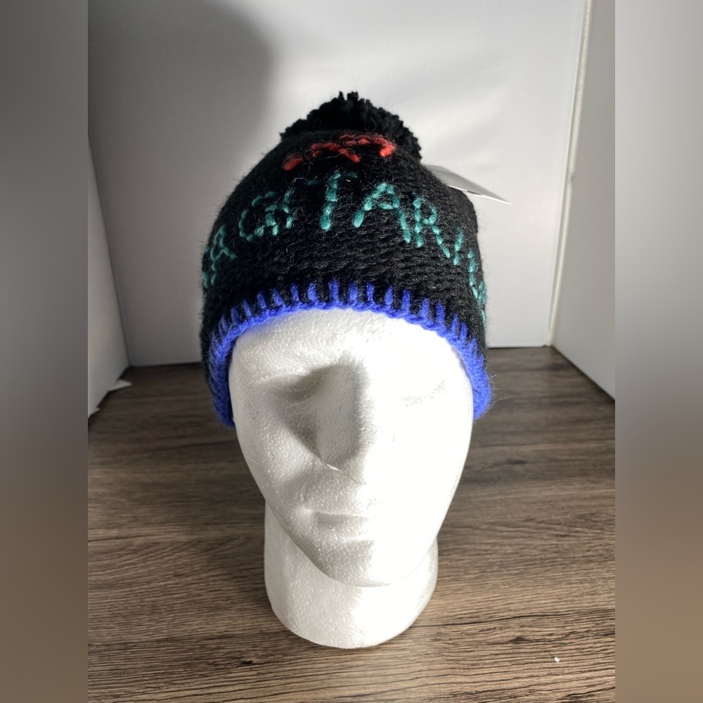 NEW-One Size-Echo New York Handcrafted Zodiac Signs Wool Beanie Sagitarius Black